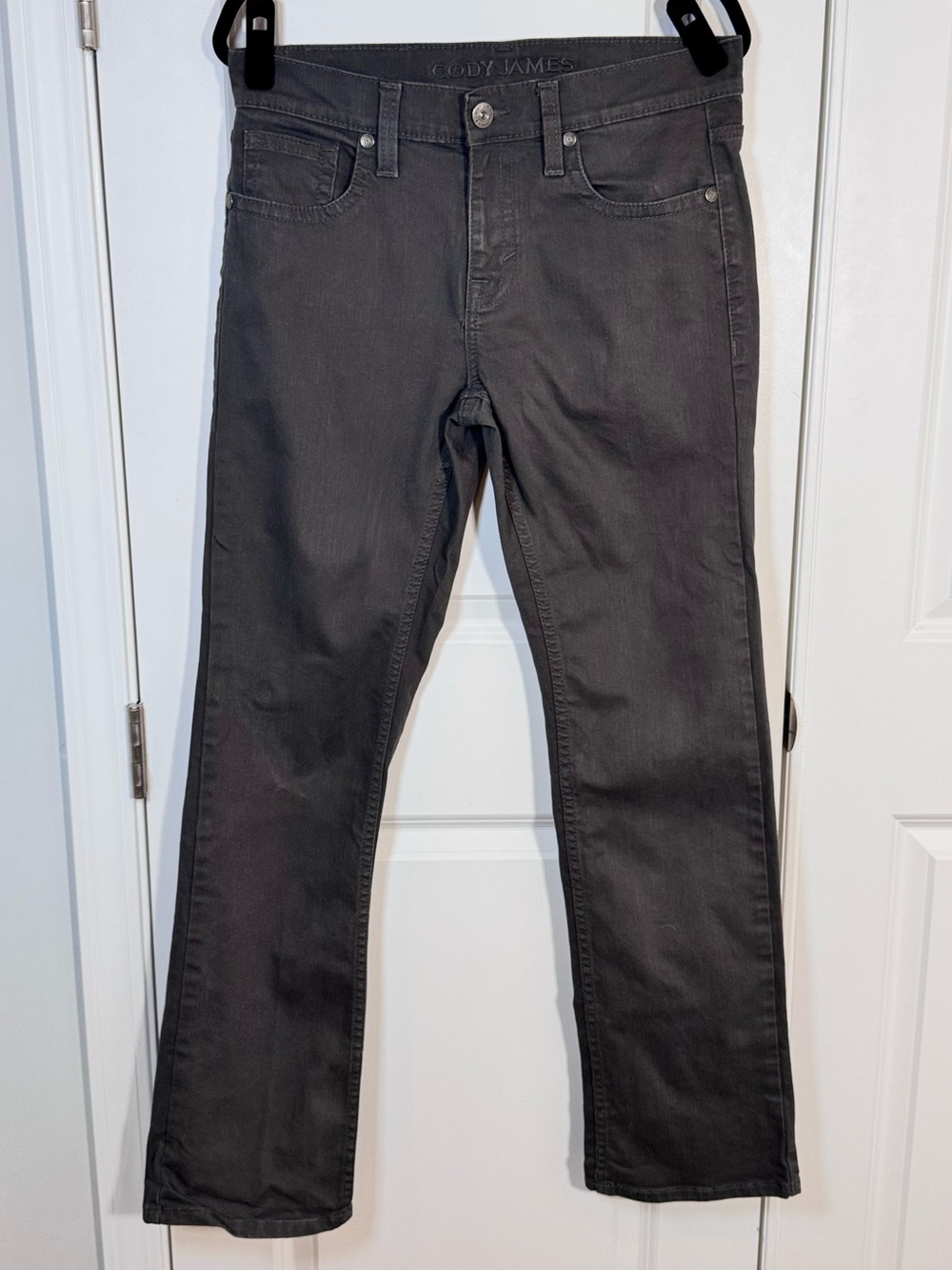 Cody James Appaloosa Jackson Slim Straight Jeans 30x32 Gray Stretch Western